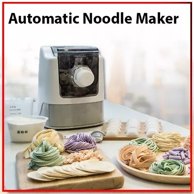 Automatic Pasta Machine Spaghetti Fettuccine Fettuccine Electric Noodle Maker AU • $189