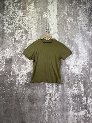 Buck Mason T Shirt Short Sleeve Green Casual Cotton Size L  • $12.99