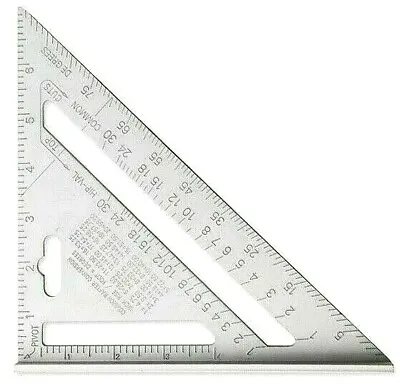 7  Carpenters Construction Aluminum Alloy Speed Square Framing Measuring Tools • $13.99