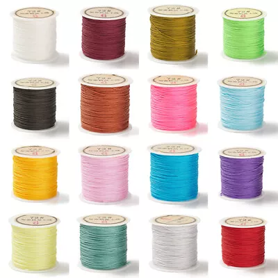 50 Yards 0.8mm Nylon Chinese Knot Cord Nylon Jewelry Cord For DIY Jewelry Making • $5.99