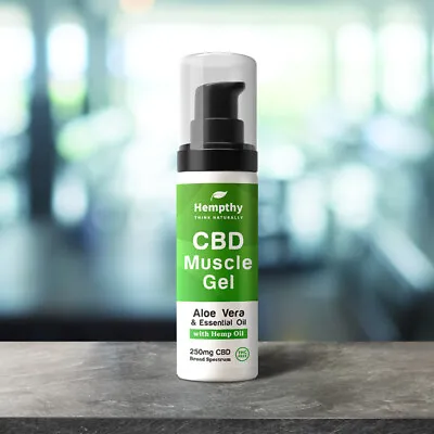 Hempthy CBD Muscle Gel 250MG - Aloe Vera & Essential Oils - 50g • £9.99