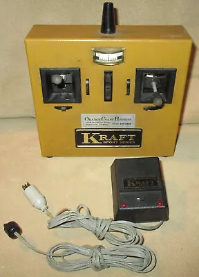 Vintage Kraft Sport Series RC Radio Control Airplane Transmitter & KBC-D Charger • $38.99