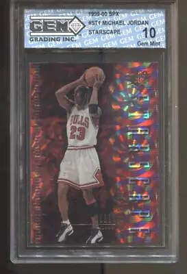 1999-00 Michael Jordan SPX Starscape #ST1 Gem Mint 10 Chicago Bulls GOAT MVP HOF • $179.99