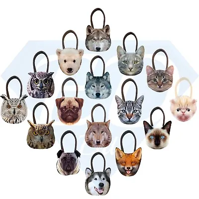 £4.95 • Buy Animal Face Shopping Bag Shoulder Handbag Pug Cat Owl Fox 3D Fashion Cute 