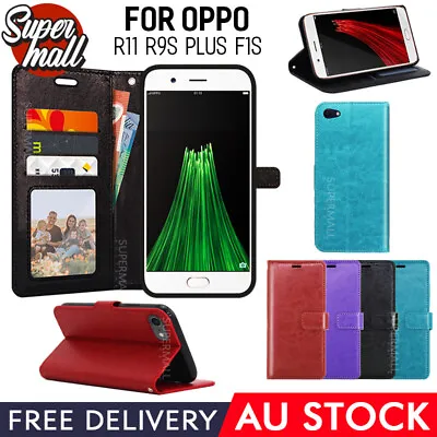 $4.45 • Buy For Oppo R11 Plus F1s Case Slim Wallet Flip PU Leather Card Pocket Cover OZ