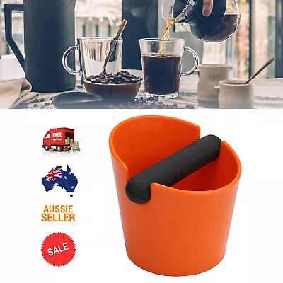 $16.95 • Buy Coffee Waste Container Espresso Grinds Knock Box Tamper Tube Bin Bucket Brush AU