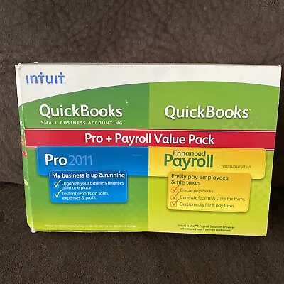 $249.98 • Buy Intuit Quickbooks Pro 2011 PLUS Enhanced Payroll - Windows Product Key Included