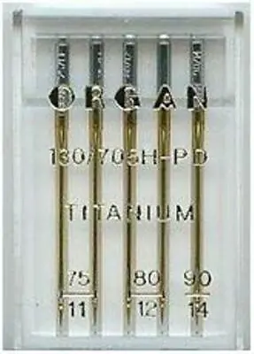 Sewing Machine Needles Titanium Mix Pack Organ Fit Brother Janome Singer • £4.95