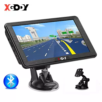 XGODY 7  Portable GPS Navigation Auto Navigator System For Trucks Car HGV LGV • £56.99