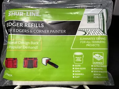 $8.99 • Buy NOS Shur-Line Edger Refill Edgers And Corner Painter Eliminates Taping!2 Per Pkg