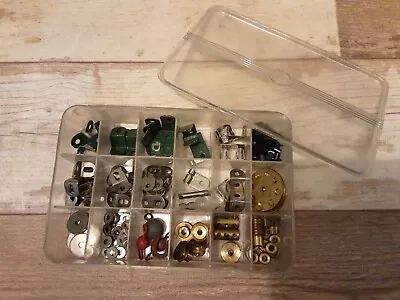 £19.99 • Buy Meccano Med Green 1950s Parts Brackets, Brass, Etc Case Box Kit -over 150 Items