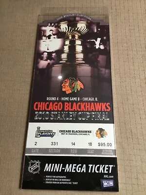 Chicago Blackhawks 2010 Stanley Cup Playoffs Mini Mega Ticket 14 X 6  NIP • $16.99