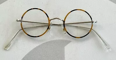 Vintage Berkshire Chase Round Tortoise Eyeglass Frames Unisex • $95