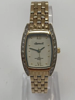 £9.99 • Buy Ingersoll Gold Plated Diamond Set Ladies Watch IG0034DM Swiss Movement 