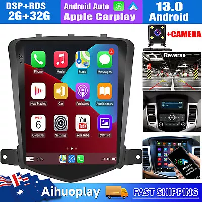 For Chevrolet Cruze 2009-2015 Android 13 Apple Carplay Car Stereo Radio GPS Navi • $210.99