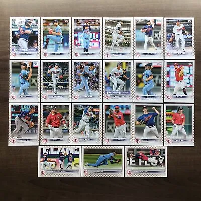 2022 Topps Series 1 And 2 Minnesota Twins Gold Star Team Set  21 Cards  • $4.99