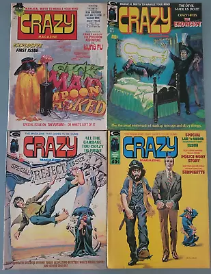 Crazy Magazine Set Of 7 Issues (1973) Marvel Comics Humor! #1 5 7 8 9 10 14 • $35.99