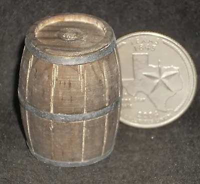 Dollhouse Miniature Western Wooden Barrel 1:12 Or 1:24 Weathered #WO1910 Mexican • $6