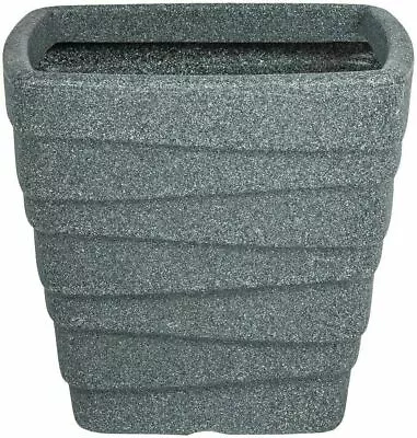 33cm Lightweight Trojan Sankey Pot Planter Ash Indoor Outdoor Garden Grey New • £11.82