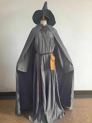 Movie Lord Of The Rings Gandalf Wizard Adult Outfit Cosplay Party Costume • £65.88
