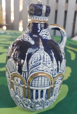 Tilso Musical Decanter Bottle Plays  How Dry I Am  Handpainted & Embossed Jug • $24.99