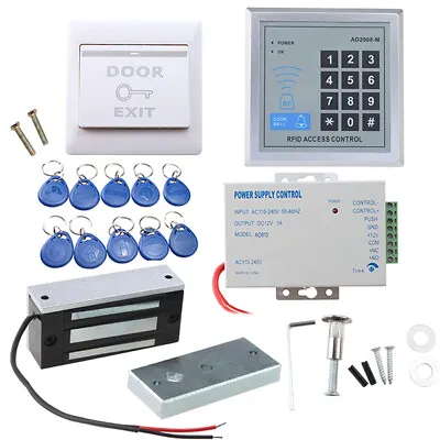 Full Set RFID Door Access Control System Electric Magnetic Lock Security Entry • $55.99