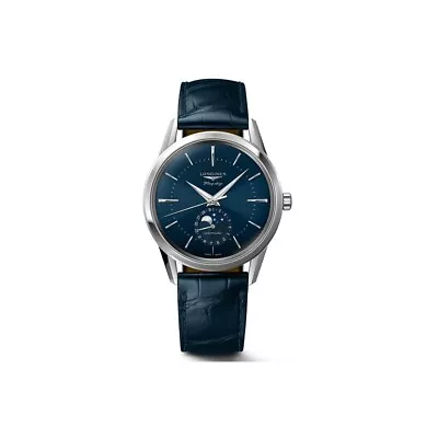 LONGINES Flagship Heritage Blue/Leather 38.5 Mm Men's Watch L4.815.4.92.2 • $2599