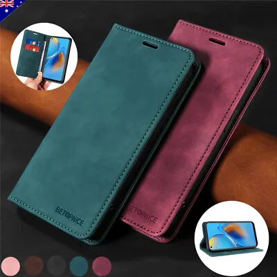 $12.59 • Buy For OPPO A54 A74 A16 A96 A17 A57 A78 A98 Reno 8 Case Leather Flip Wallet Cover