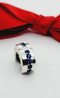 NEW AUTHENTIC PANDORA BLUE SPARKLE CLIP CHARM #791972C01 S925 Ale • $42.09