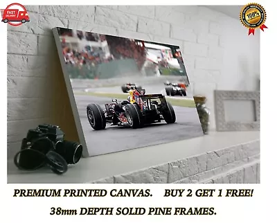 Redbull Racing F1 Car Large CANVAS Art Print Gift A0 A1 A2 A3 A4 • £63