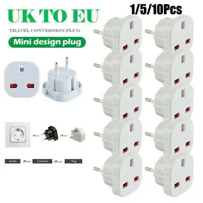 £4.13 • Buy Europe European Socket Plug Travel Adapter Outlet Connector UK To EU Converter.