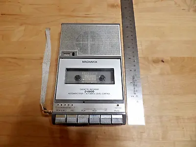 VTG Magnavox Cassette Recorder Small  Player Retro 70's Spy Police Disco • $28.75