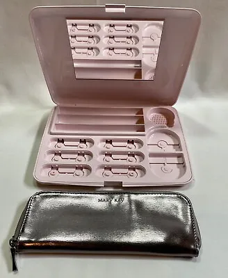 Mary Kay Large Pink Color Palette Compact Case W/Mirror 9.5x7.5  Plus Brush Case • $12.50