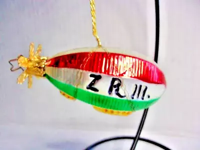 Vintage Inge Glas Zeppelin ZR-III Wire Wrap Christmas Ornament Germany Glass • $12.99