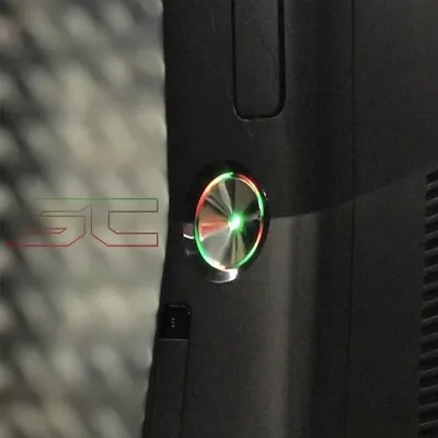 Custom Xbox 360 Slim RF ROL Ring Of Light Power Button RED & GREEN Plug & Play! • $39.95