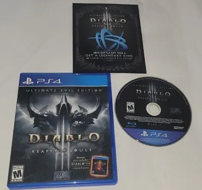 Diablo III 3: Reaper Of Souls Ultimate Evil Edition - PlayStation 4 PS4 - Great! • $12.99