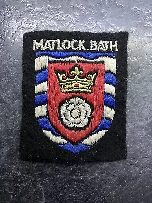 Matlock Bath United Kingdom Souvenir Visitor Cloth Patch Badge - New • £4.25