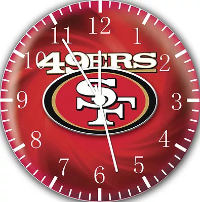 San Francisco 49ers Wall Clock 10  Will Be Nice Gift And Room Wall Decor E95 • $17.95