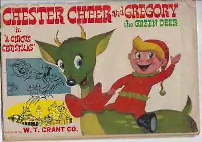 Chester Cheer & Gregory Circus Christmas 1954 W T Grant Santa Giveaway Promo • $39