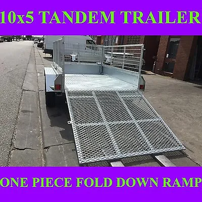 10x5 Galvanised Tandem Box Trailer W Crate Ramp 2000kgs Atm Also Have 10x6 8x5 • $3699