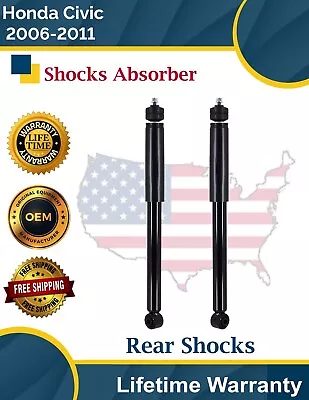 High Quality OE Rear Shocks For 2006-2011 Honda Civic Lifetime Warranty • $95.43