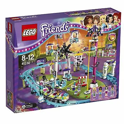 Lego Friends 41130 Amusement Park Roller Coaster Ferris Wheel Emma Andrea NISB • $275.49