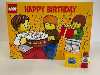 Lego BIRTHDAY KIT Pop Up Birthday Card Magnet Minifig BOY Or GIRL *Choose* • $14