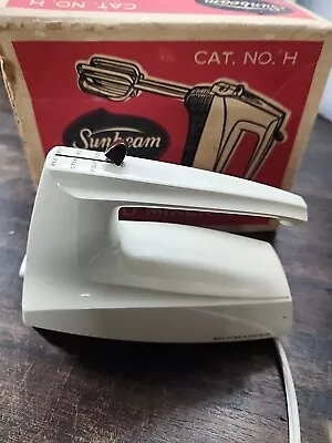 Vintage Sunbeam Mixmaster H (Original Box Ads Recipe Book) Tested And Working • $34