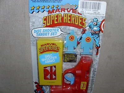 Vintage Marvel Super Heroes Disc Shooter Target Set Marvel Avenger New Moc 1992 • $79.99