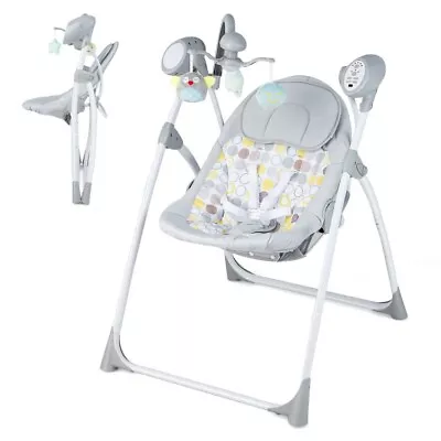 $110.95 • Buy Electric Baby Swing Foldable Portable Rocking Chair Toys W/ Adjustable Backrest