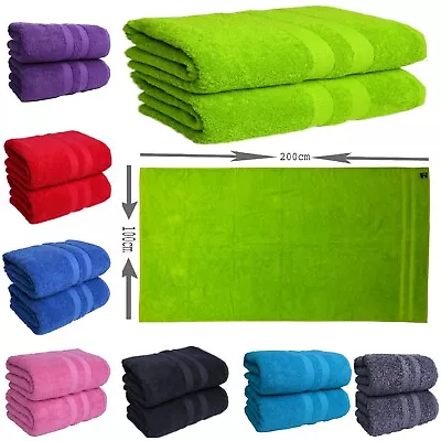 Luxury Towel Large Jumbo Bath Sheets 100% Cotton Big Towels Super Soft XL Towels • £26.90