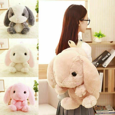 £4.66 • Buy Girl Student Bunny Backpack Kawaii Plush Doll Rabbit School Tour Shoulder Bags