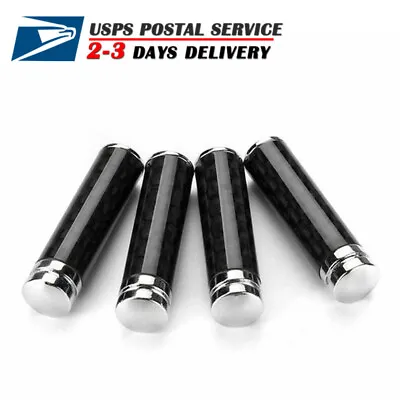 4Pcs Auto Carbon Fiber Interior Door Lock Knob Pins Handles For Car Truck SUV... • $11.19