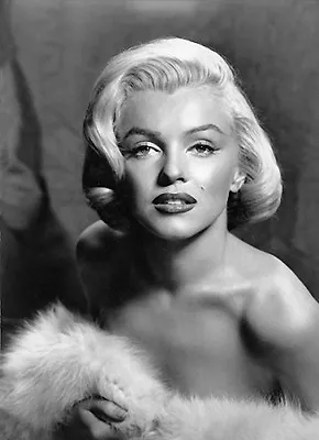 MARILYN MONROE CLOSEUP IN WHITE FUR STOLE   (1) RARE 4x6 GalleryQuality PHOTO • £5.73